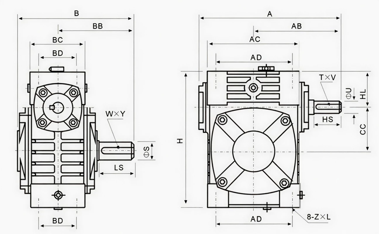 WPW dimension drawing