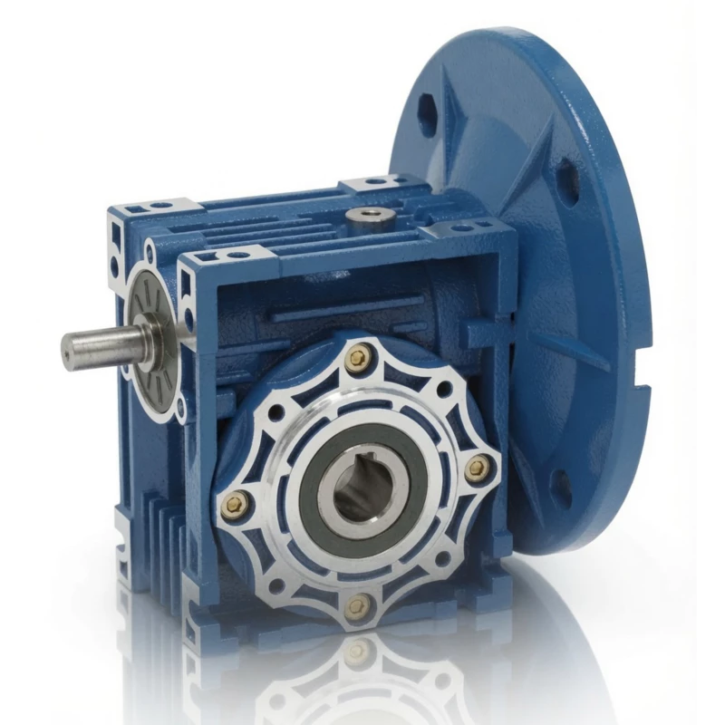 NMRV-E aluminium worm reducer with coaxial output