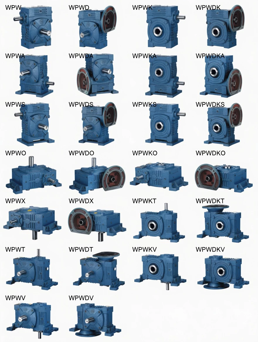 WP universal speed cast iron worm gearboxes